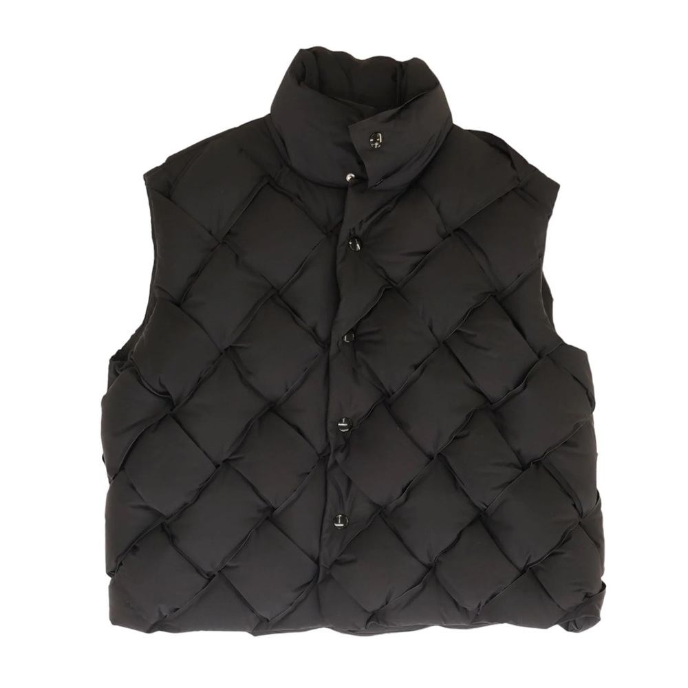 Bottega Veneta Intrecciato Tech Nylon Vest (Black) - Medium